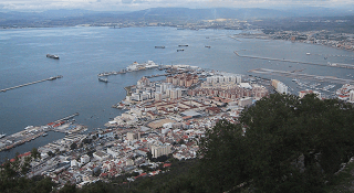 Vy från Gibraltar