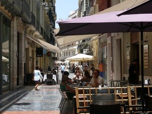 Mysiga gränder i Malaga 