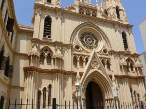 Vacker kyrka i Malaga  