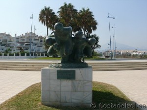 Vid strandpromenaden i San Pedro 