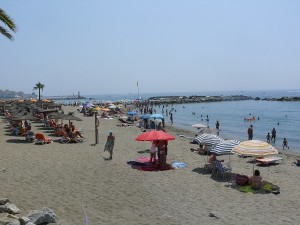 Stranden i Puerto banus 